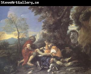 MOLA, Pier Francesco Herminia and Vafrino Tending the Wounded Tancred (mk05)